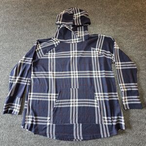 Lularoe Women’s Pullover Pouch Hoodie Plus Size 2XL Blue